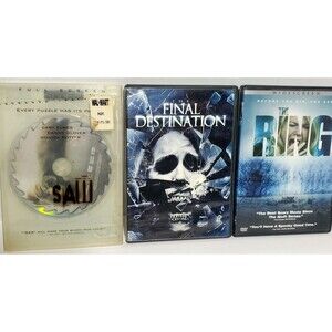 2000s Horror DVD Lot Saw Ring Final Destination Thriller Scary Movie Set
